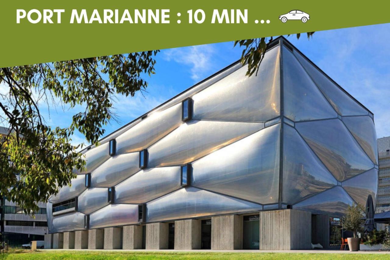 New Jungle Lake - Clim - Wifi - Draps & Serviettes - Bbq - 10' Des Plages Lattes Exterior photo
